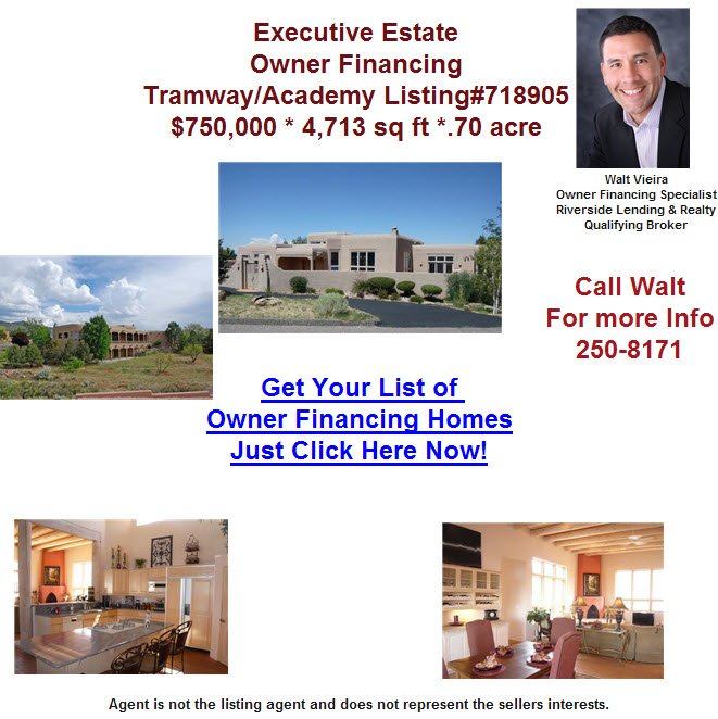 Executive Home ** Owner Financing **  (87122) $750000 4bd 4713sqft